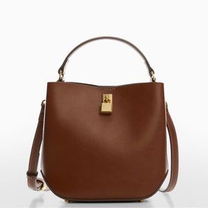 NWOT Mango Padlock Mini Shopper bag